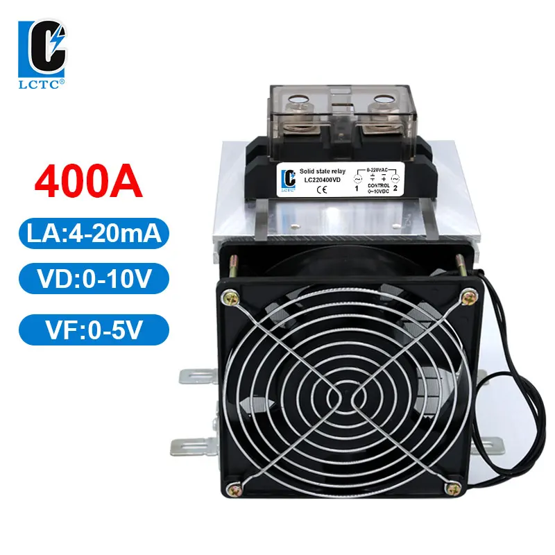 Industrial Voltage Regulator Model With Heat Sink High Power 400A 0-10VDC/0-5VDC/4-20mA Input Voltage