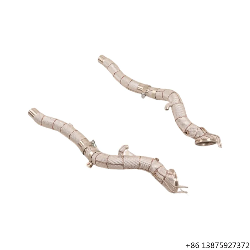 

High Performance Straight Header Downpipe for 812 6.5L 2017+ with Heat Shield Exhaust Downpipe