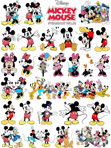 Mickey e Minnie Mouse roupas remendos ferro em transferência DIY Costura termo-adesivos para crianças