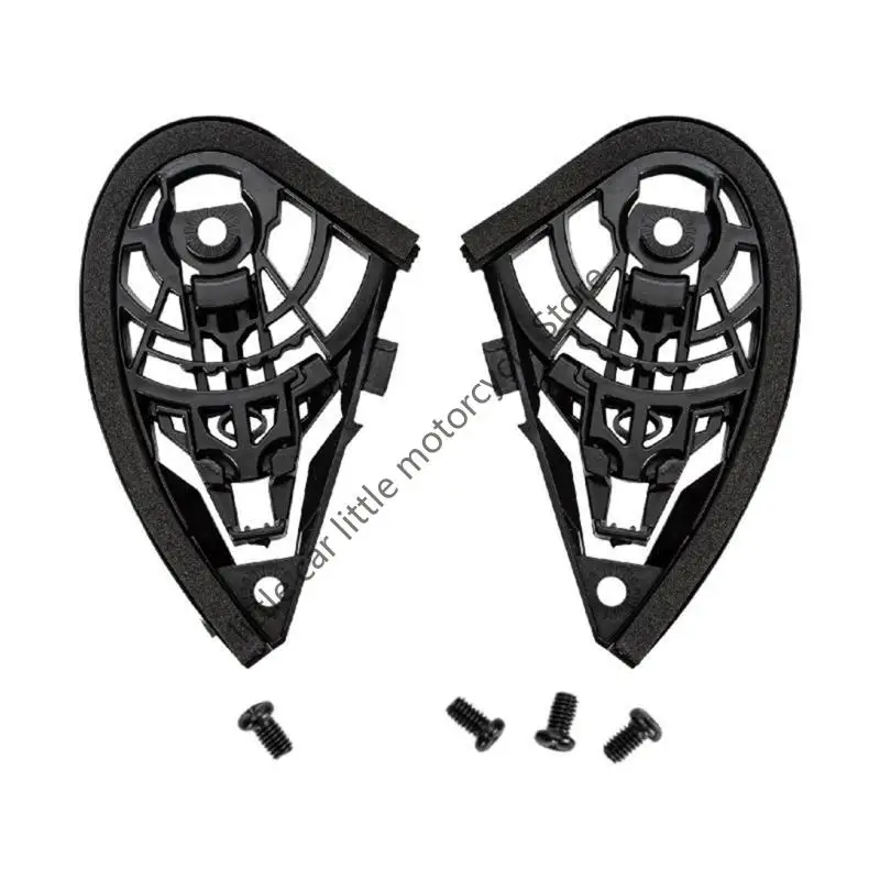 

R9CC Pair Face Shield Windshield Visors Base with Screw Motorcycle Helmets Accessory
