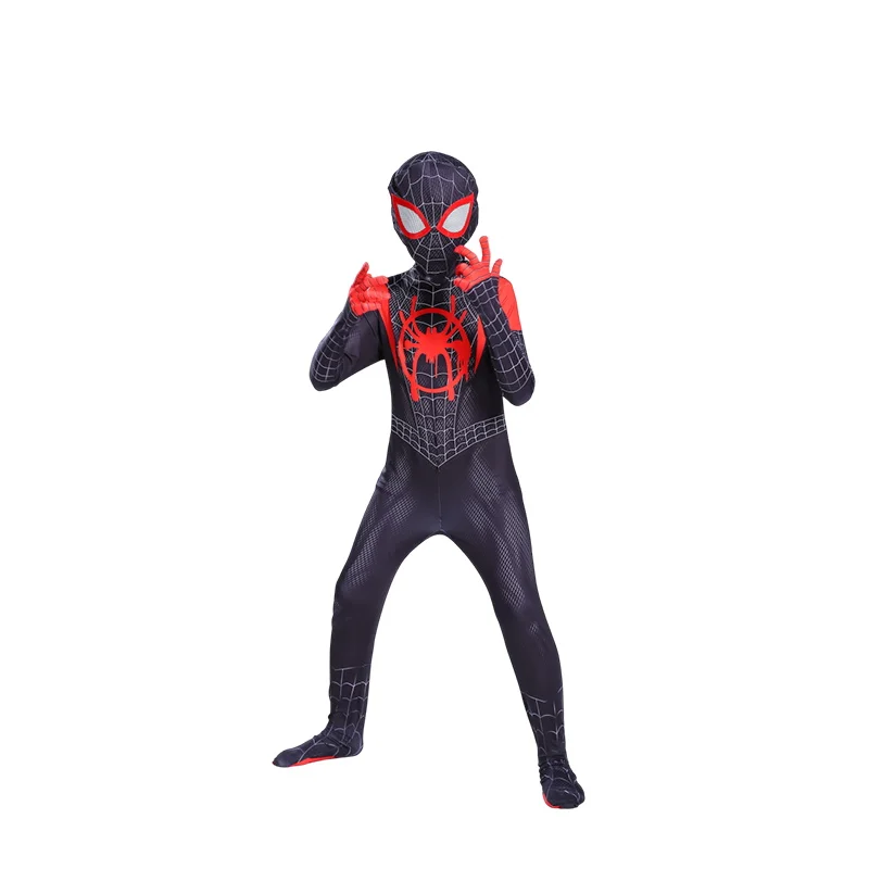 Child Spiderman Costume Peter Parker Bodysuit Halloween Boys Girls Play Movie Fan Cosplay Fantasy Costume