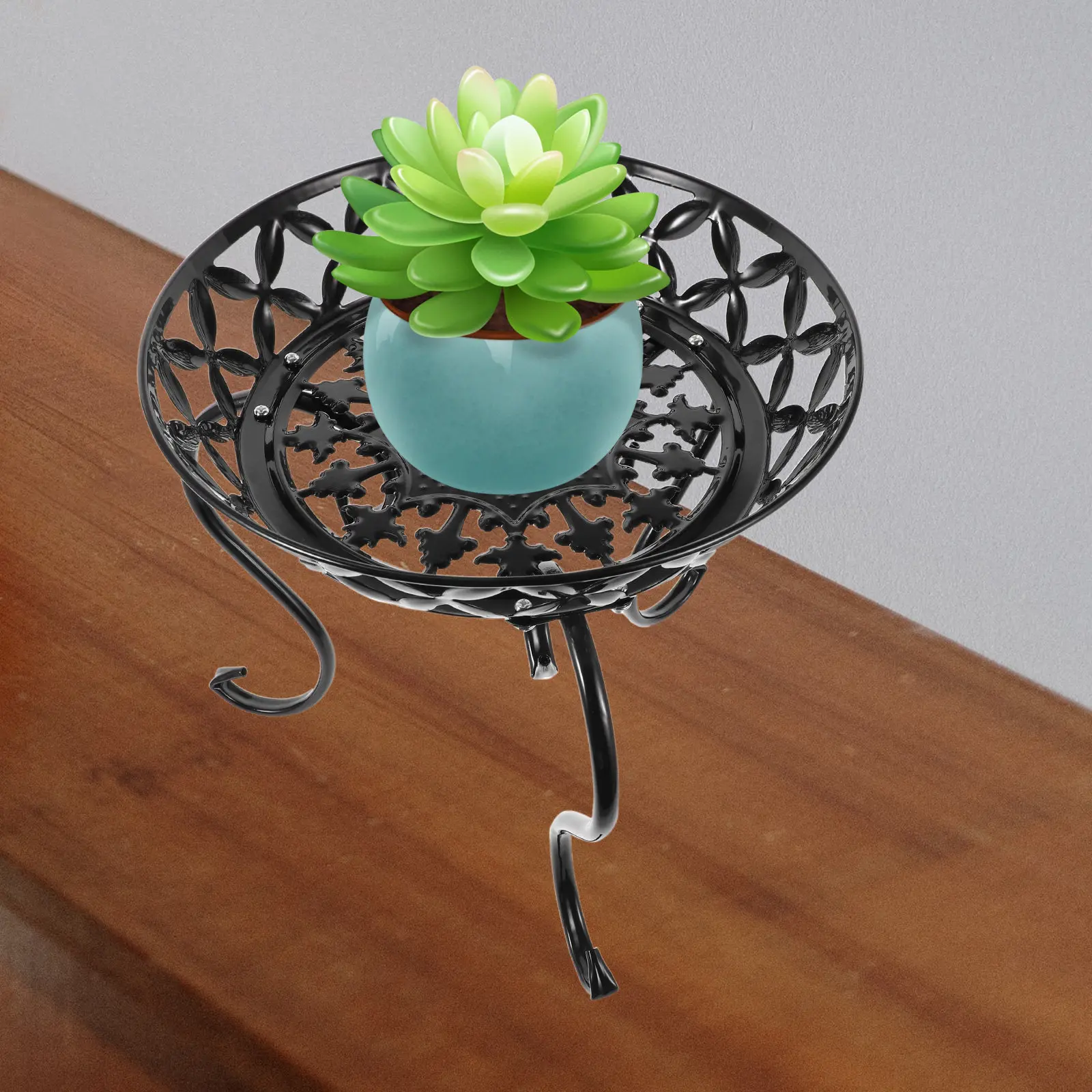 1set-metal-plant-stand-european-style-flowerpot-holder-heavy-duty-planter-bracket-black-indoor-outdoor-plant-shelf