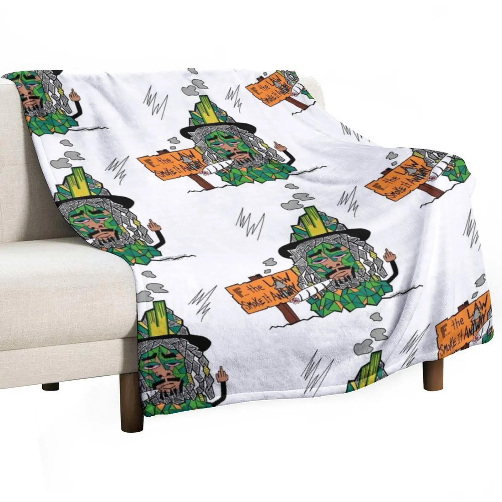 

Notorious Nugz Weed`mon...Smoke it anyway Throw Blanket christmas gifts christmas decoration Blankets