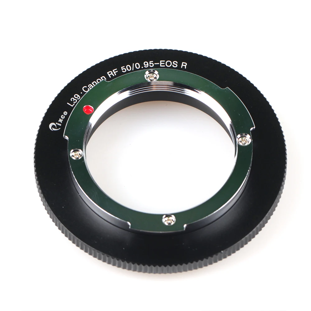 Pixco Lens Mount Adapter Ring M39/L39 (x1mm Pitch) Screw Mount Russian & Leica Thread Mount Canon 50/0.95 Lens to Canon R Mount