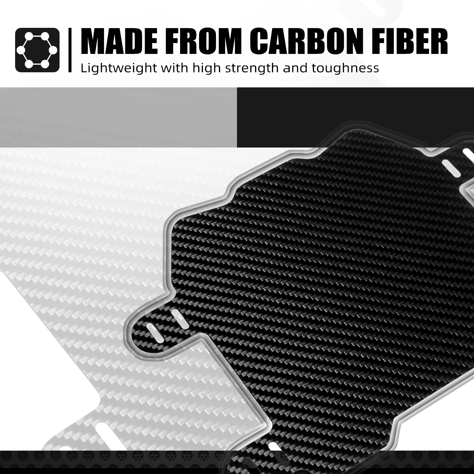 Untuk Surron Light Bee X Papan Plat Nomor Depan Serat Karbon Untuk Sur-ron Light Bee S Untuk Sepeda Motor Trail Listrik Segway X160 X260