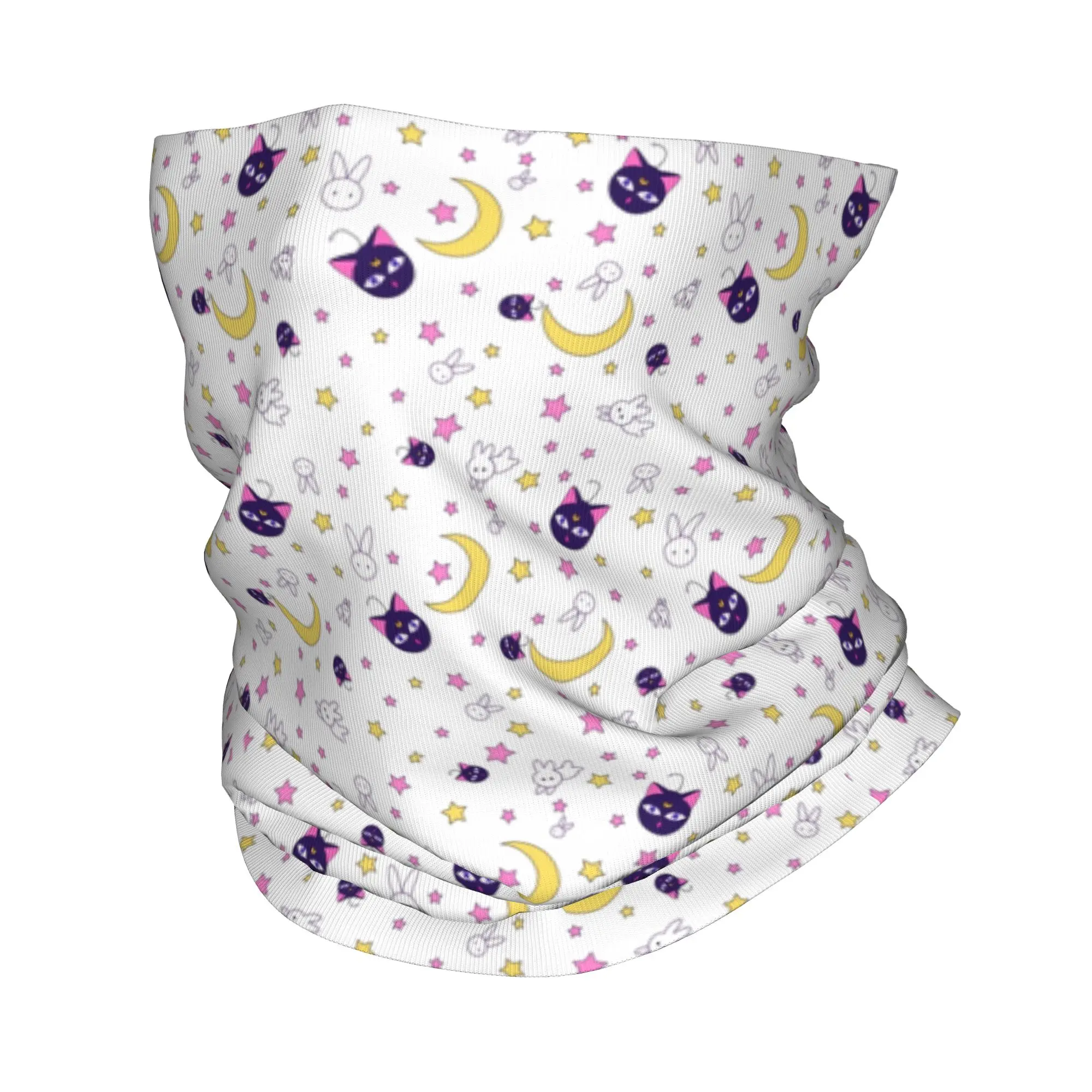 Sailor Manga Usagi Tsukino Luna Moon Winter Headband Neck Warmer Women Ski Cycling Tube Scarf Japanese Anime Face Bandana Gaiter