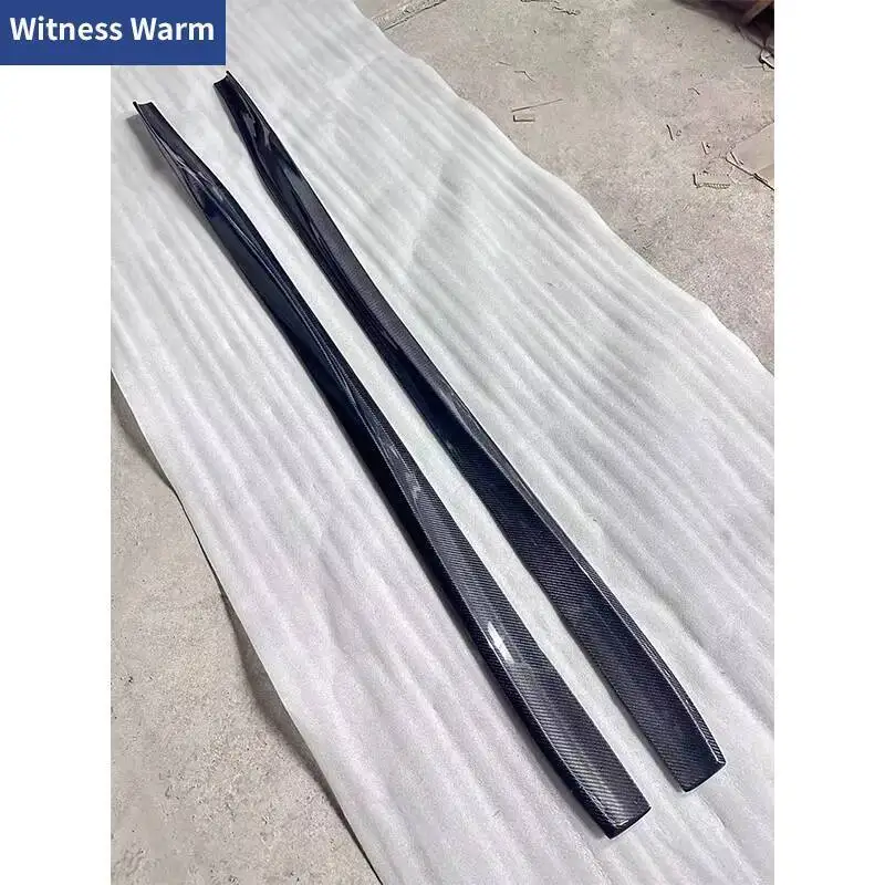 لنيسان R35 GTR ألياف الكربون الجانب تنورة GT-R الجانب شفة مصد السيارة الخائن المئزر طقم الجسم 2017