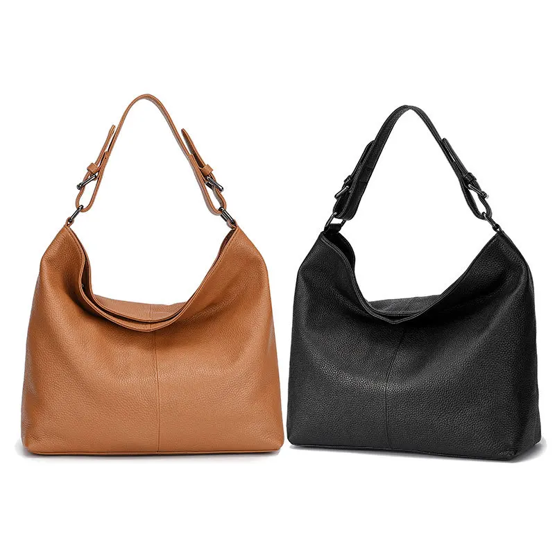 Woman Bag Soft Cowhide Women Crossbody Bags Large Capacity Slouchy Casual Tote 100% Genuine Leather Hobos Shoulder Handbags