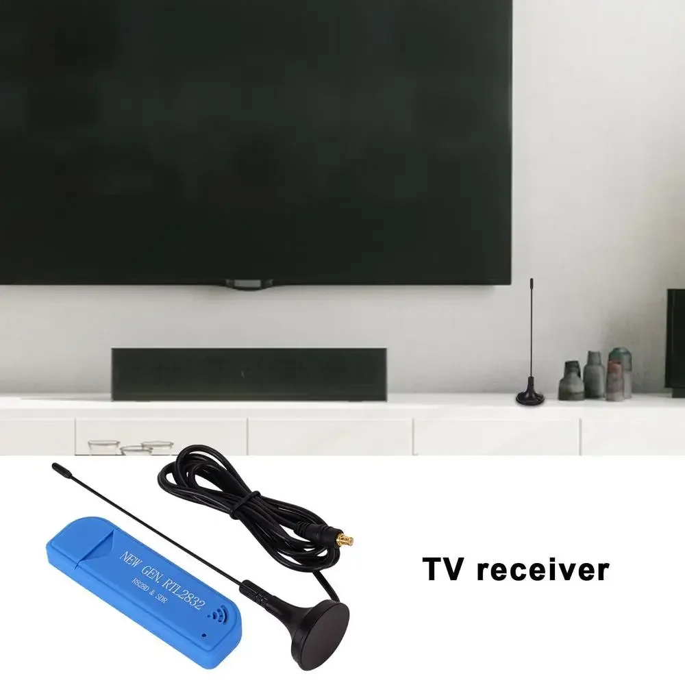 جديد الرقمية USB 2.0 عصا التلفاز موالف RTL2832U R828D SDR RTL A300U 25MHz-1760MHz FM استقبال التلفزيون تردد موالف دونغل مع هوائي