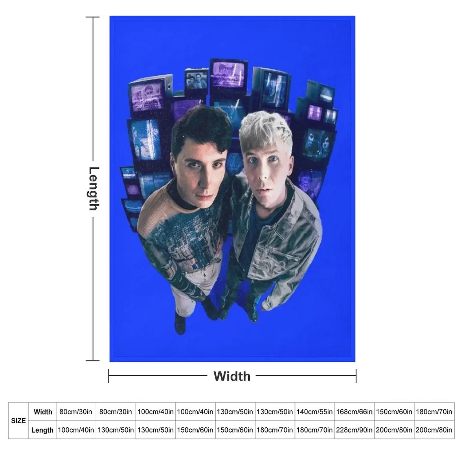 Dan and Phil Terrible Influence Tour Throw Blanket couch cozy soft plush fuzzy picnic outdoor blanket