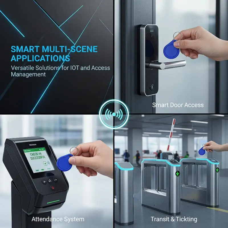 13.56MHz Frequency RFID Module SPI Interface Compact RC522 MINI Module 3.3V IC Reader Writer Access Control Systems