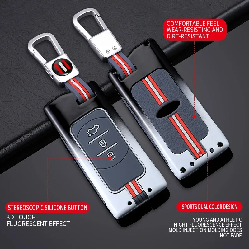 

Zinc Alloy Car Key Case Cover Protective Shell Fob for Chery Tiggo 7 Pro 8 Pro Exeed Tiggo 2 3x Arrizo 5 Pro Gx 5x EQ7 Accesory