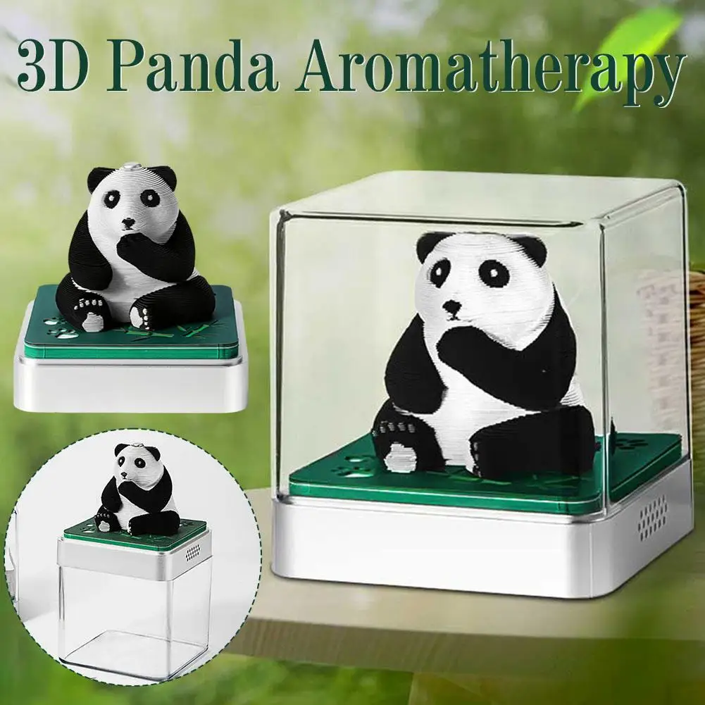 Panda 3D Art Sticky Notes Tear Away Calendar 2025 Paper Carving Desktop Sculpture Decorative Gift for School Home Office