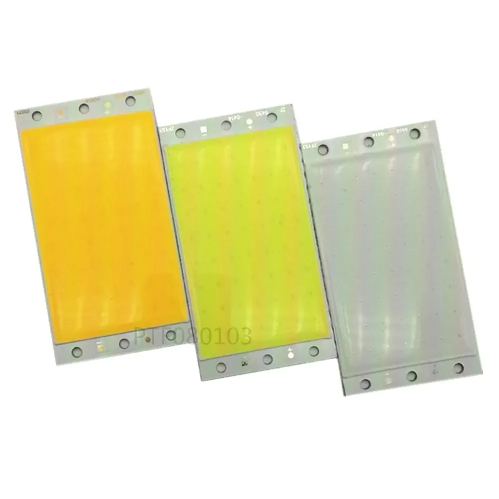 

2 шт. 15 Вт COB светодиодная лента лампа 12 В белый синий красный Epistar светодиодный чип для DIY рабочих автомобильных фонарей 94x50 мм 1500LM DC12-14V