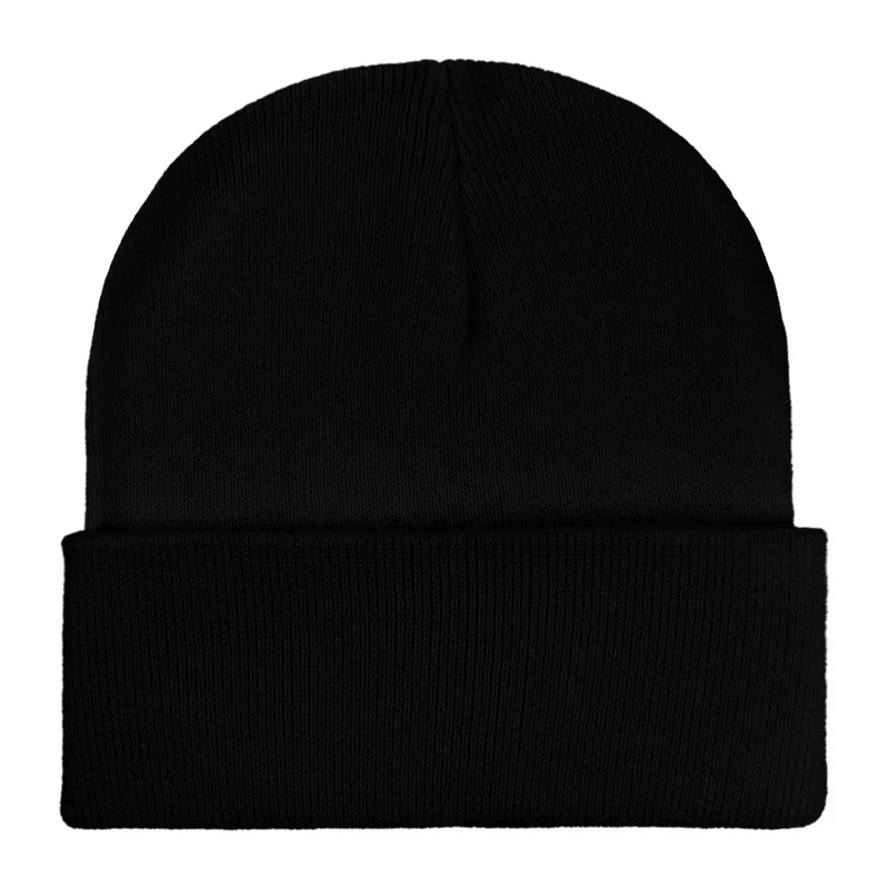 60 Color Solid Color Knitted Hat Outdoor Ear Protection Warm Hoodie Male Wholesale Acrylic Light Plate Knitted Hat Female