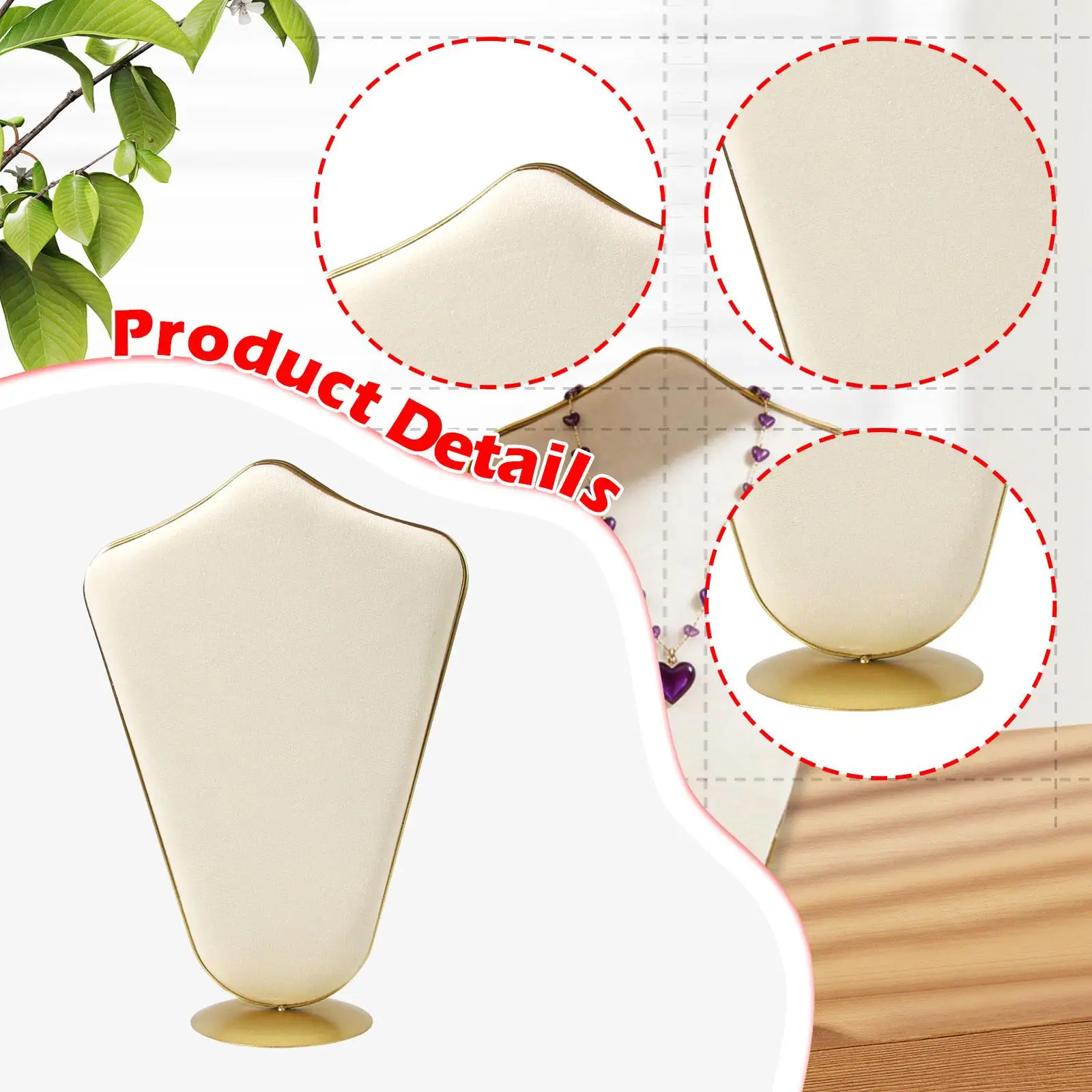 

Многофункциональная декоративная подставка-полубюст для украшений: для демонстрации, хранения и продажи серег и бижутерии, для полок в общежитии, столешниц и дома