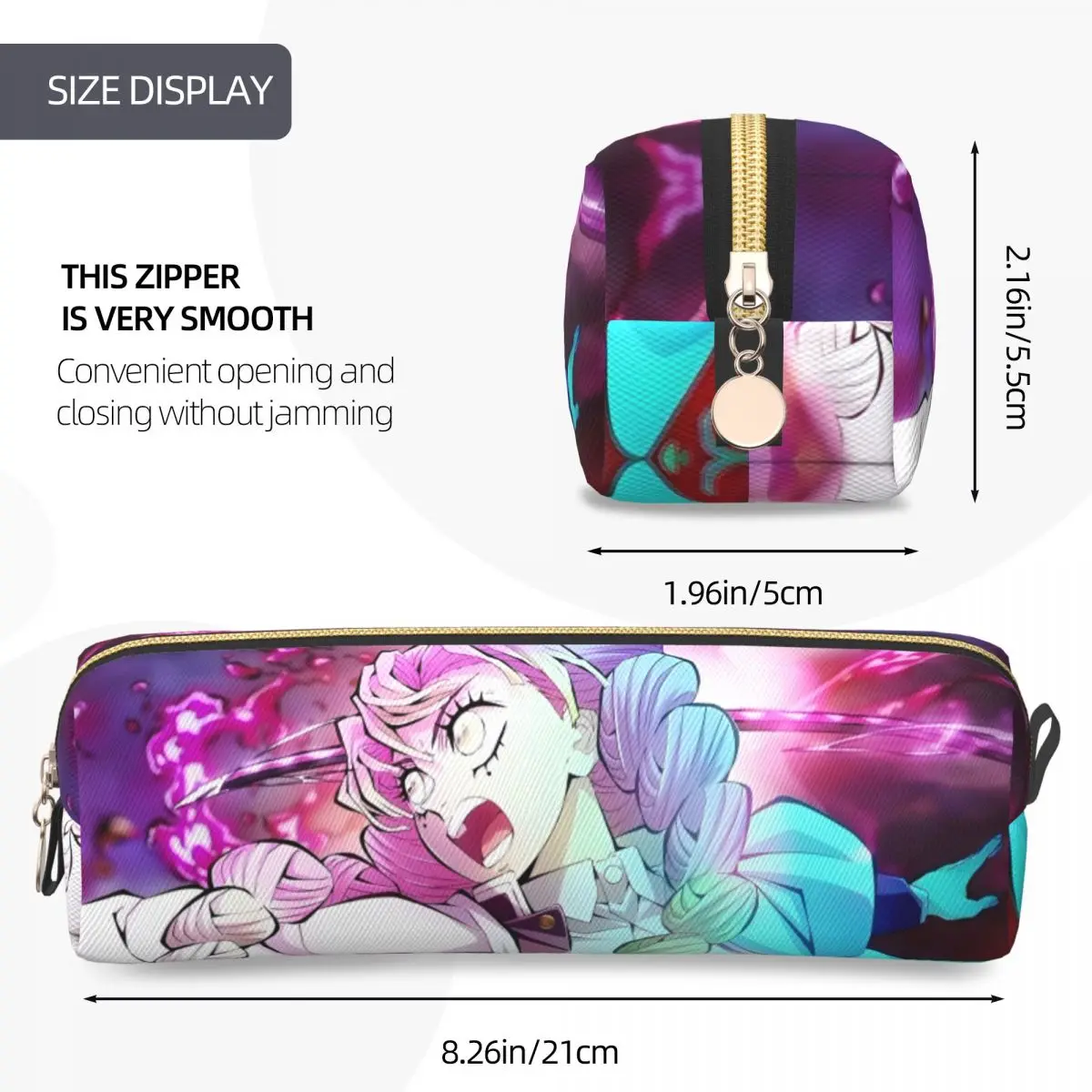 مقلمة هاشيرا ميتسوري كانروجي مقلمة شيطان القاتل مقلمة للطلاب سعة كبيرة حقائب أقلام رصاص هدايا مدرسية أدوات مكتبية