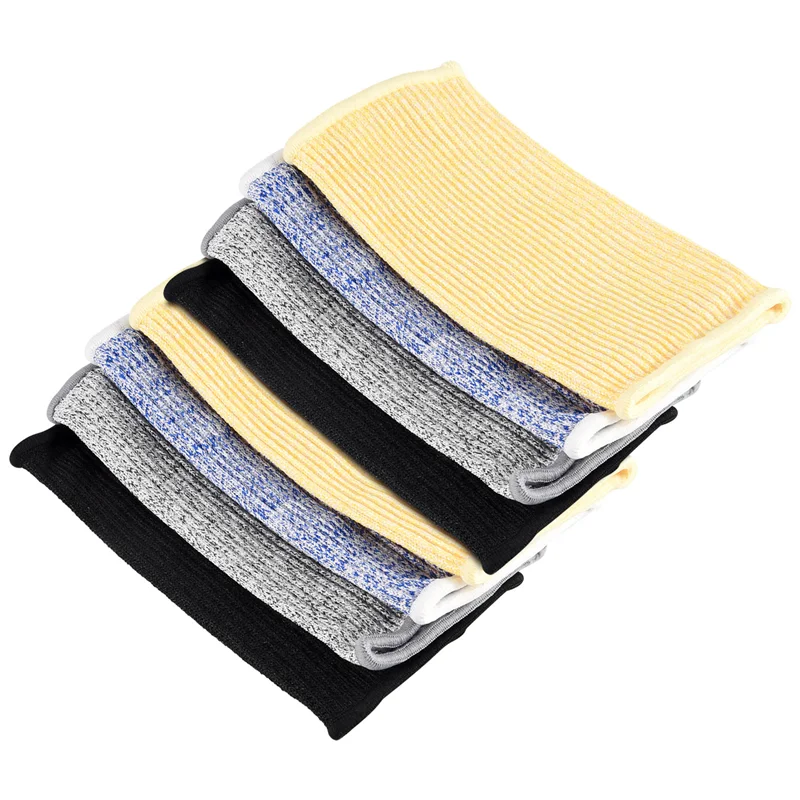 -B48C 4 pares de mangas resistentes a cortes e queimaduras, mangas de proteção para braço, protetores de antebraço para pele fina e hematomas