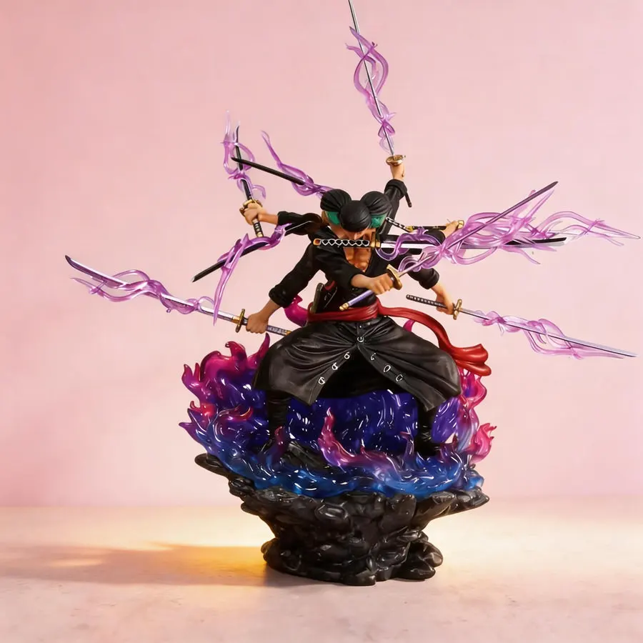 

One Piece Roronoa Zoro (Asura Nine Sword Style) 30cm Anime Figure GK Statue High Quality Hi