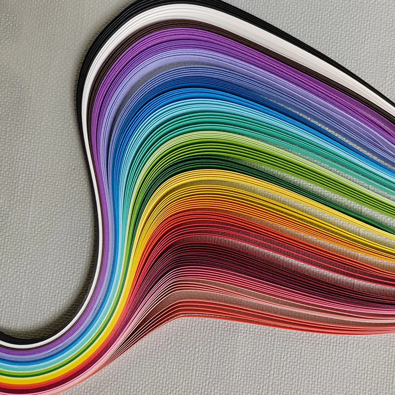 PATIKIL 540 x 10mm Bandes de Papier Quilling Arc-En-Ciel, 240 Pcs Bande de Papier Origami pour Quilling, pour Bricolage, Artisanat de Noël, Dégradé Bleu