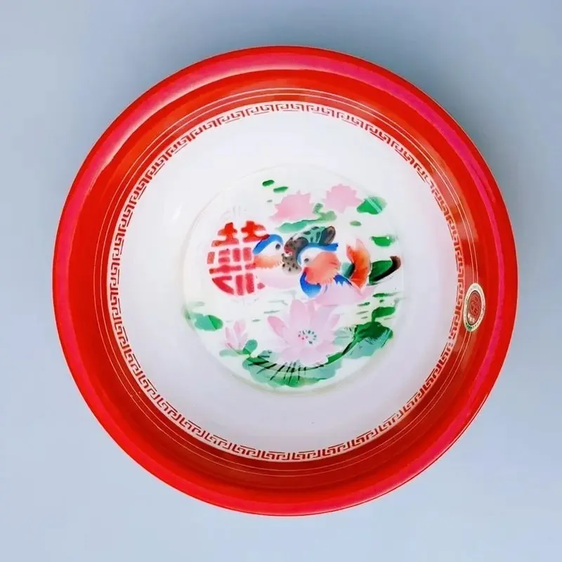 

36/40CM Bowls Traditional Old-fashioned Washbasin Enamel Basin Large Vegetable Washing Orcelain Basin Open Flame Can Be Heated