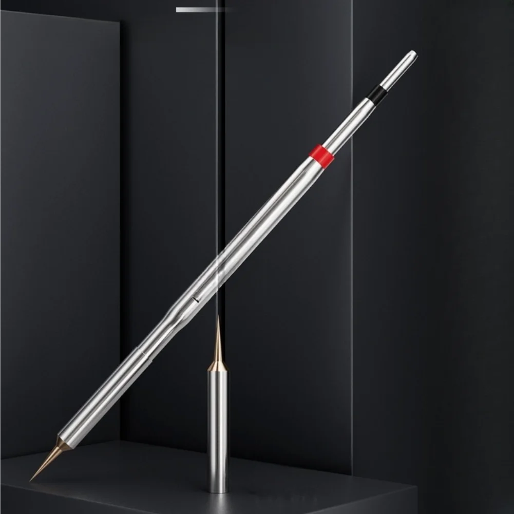 Pure Copper Ultra Fine Soldering Iron Tip 81mm Silver for C210 Station Used in For Phone Screen and PCB Soldering
