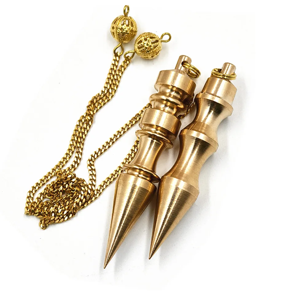 Ya.x Healing Metal Pendulums for Divination,  Dome PointCopper Pendulum High Energy Pendulo de Bronce Pendulos de Mesa