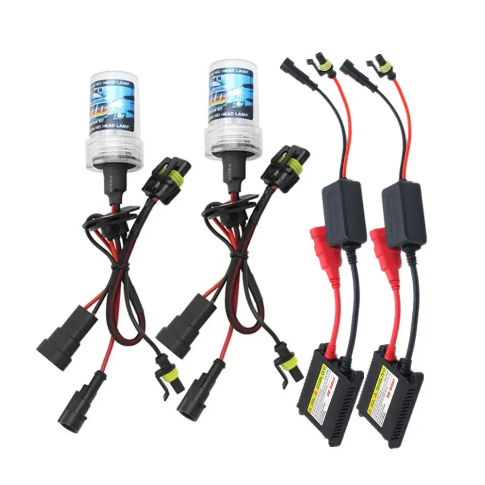 

Ballast HID Xenon Headlight Kit 35W 55W H1 H3 H7 H11 9005 9006 12V 4300K 6000K Auto Light Bulb