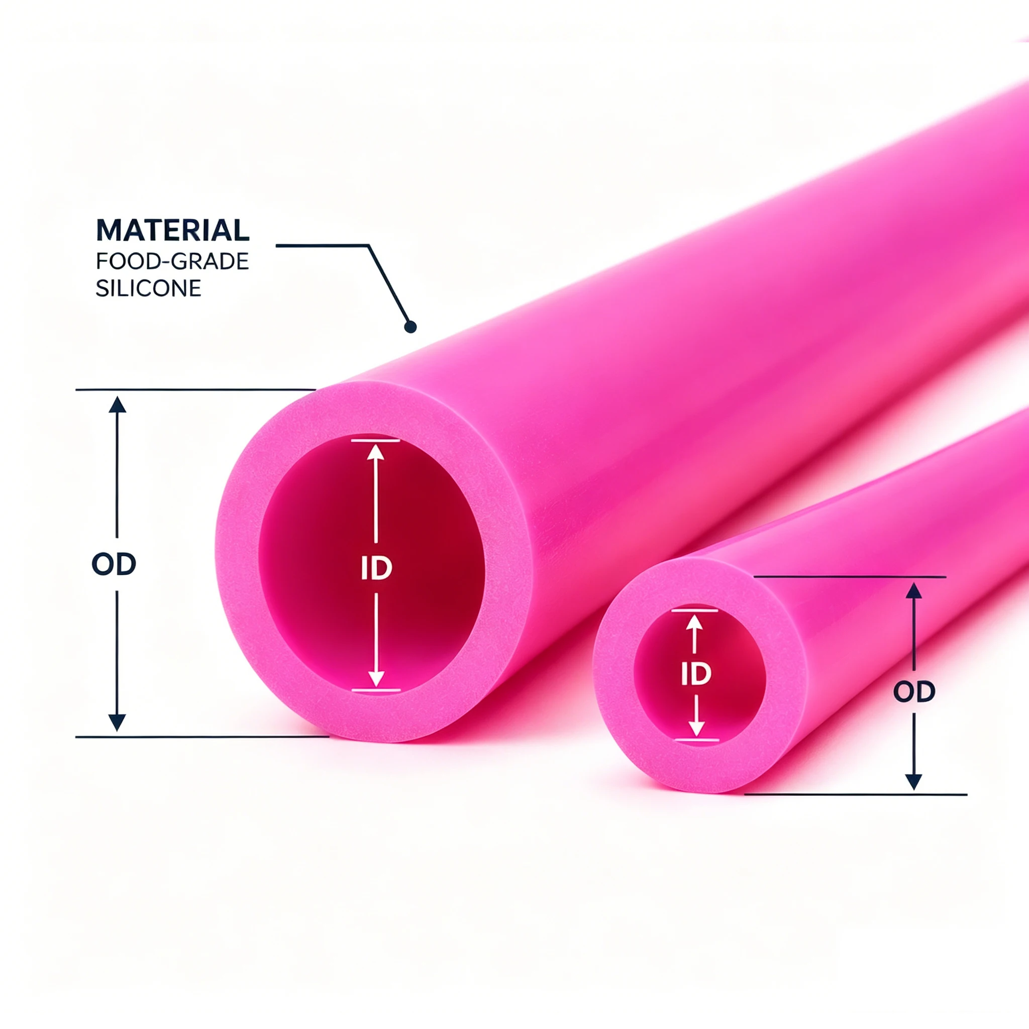 Food Grade Silicone Tube Silicone Drink Tubing ID 2/3/4/5mm Colorful Silicone Hose Water Pipe Nontoxic Pipe Flexible Rubber Hose