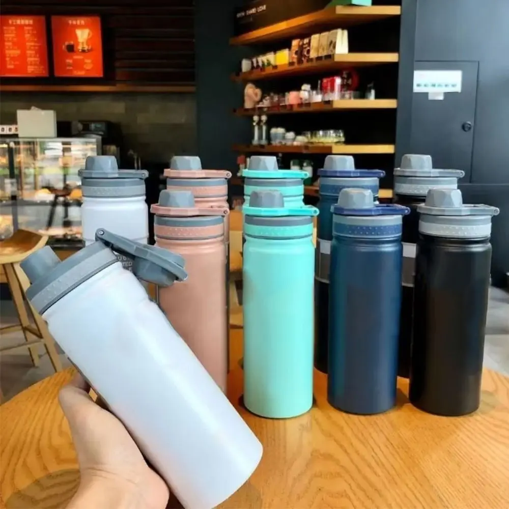 Gift 750ML Thermal Water Bottle Large Capacity Wide Mouth Insulated Water Bottle Handheld Leak Proof Vacuum Flask Kitchenware