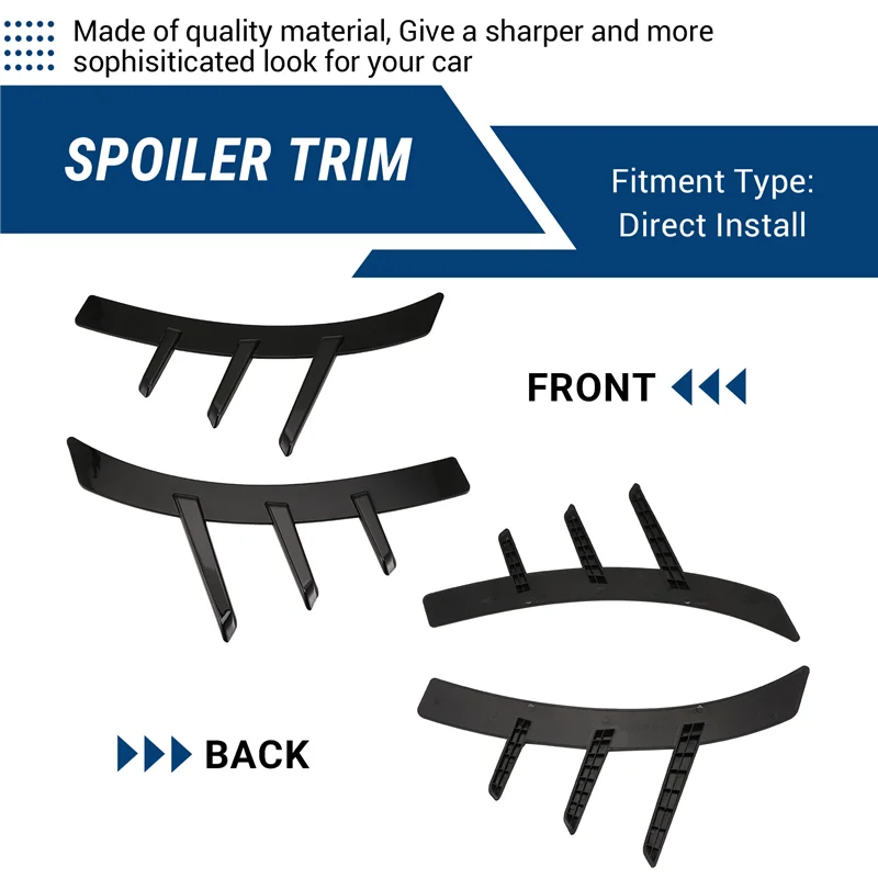 

A80X-Car Front Rear Wheel Eyebrows Trim Stickers Fender Spoiler Trims For BMW 2 Series G42 MP 2021-2024 Car Accessories