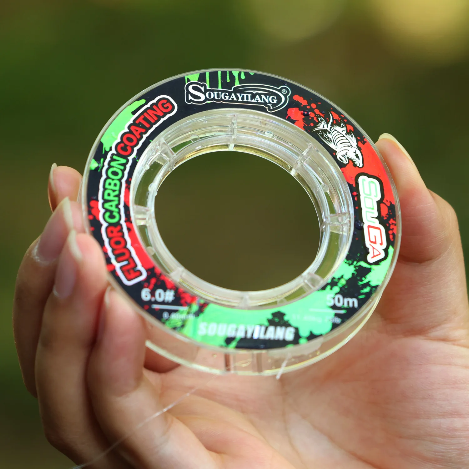 Sougayilang 50M 3-25LB Fluorkohlenstoff-Angelschnüre, geringe Duktilität, hochempfindliche Angelschnüre, Angeltest, Angelgerät, Pesca – Detail 18