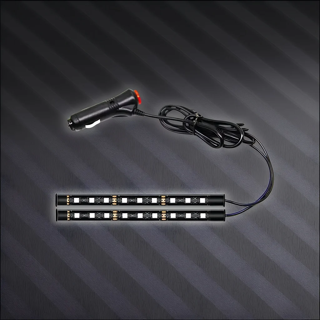 12V Car LED Footwell Lights, Music Sync with Cigarette Lighter Power