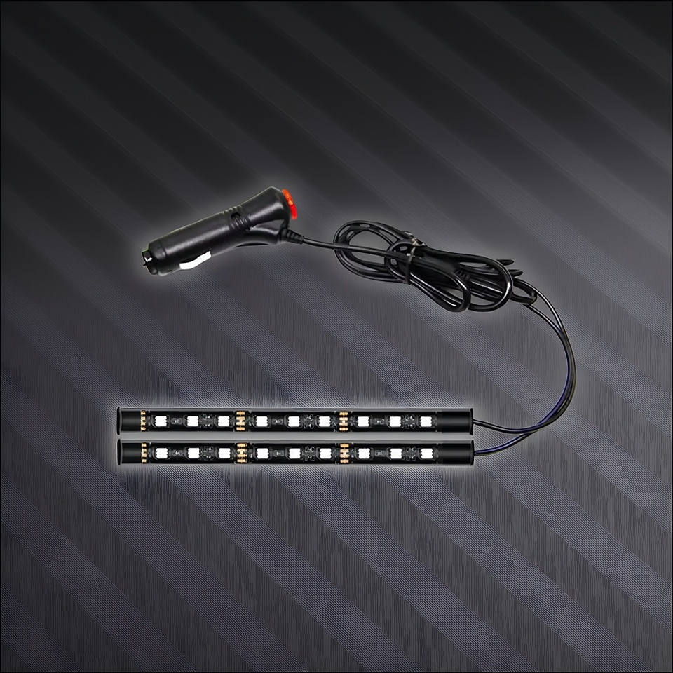  12V Car LED Footwell Lights, Music Sync with Cigarette Lighter Power 