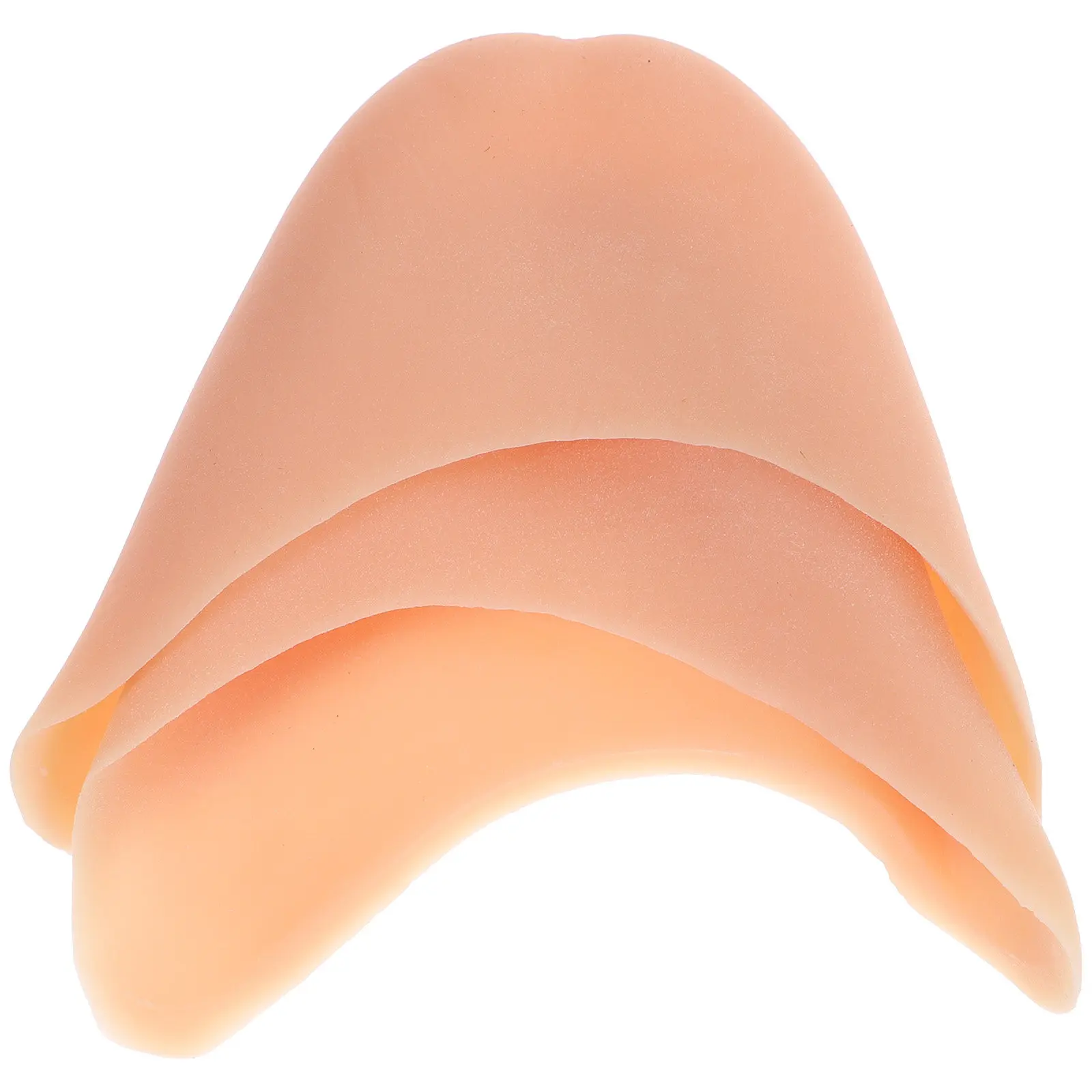 Silicone Toe Caps Nude 9.5x8.5cm for Ballet Shoes and All Footwear Gel Protector Pads for Toes Front Relief view 3