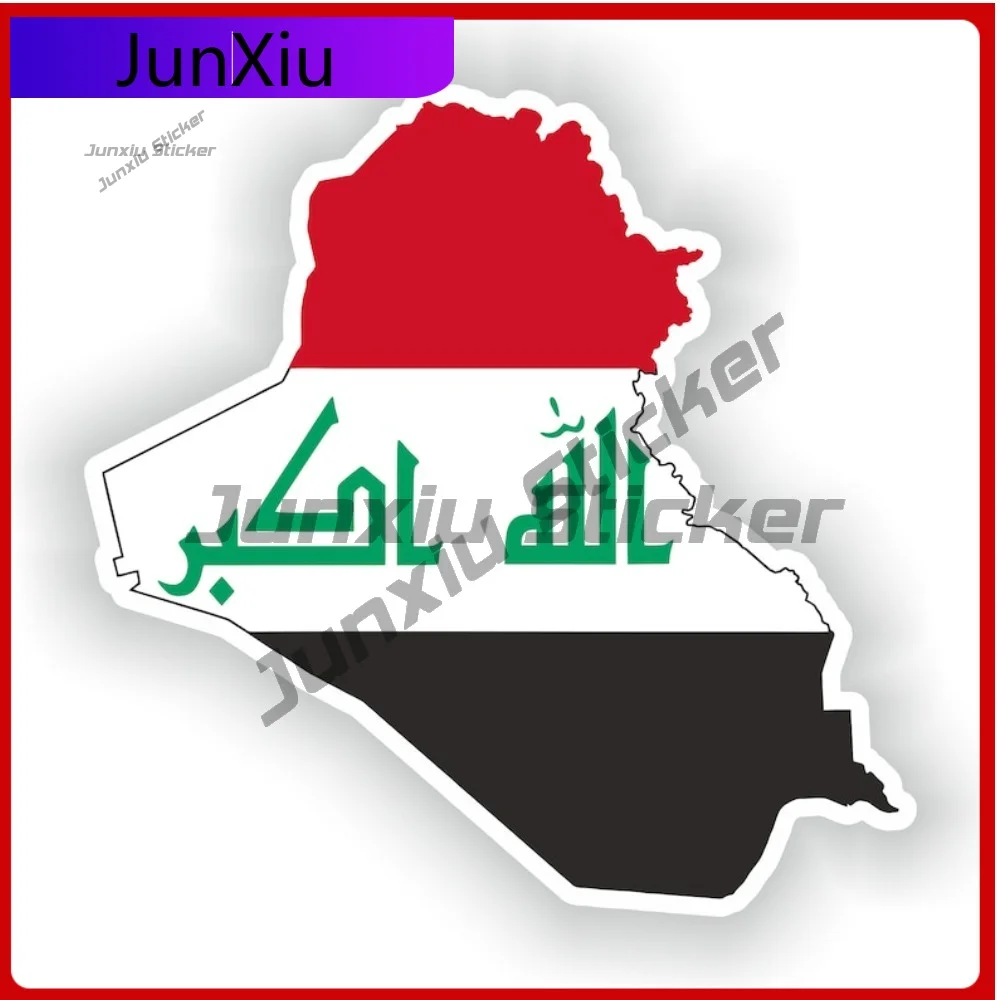 

Iraq Map Flag Trendy Vehicle Body Decoration Perfect For Outdoor Vehicle Surfaces