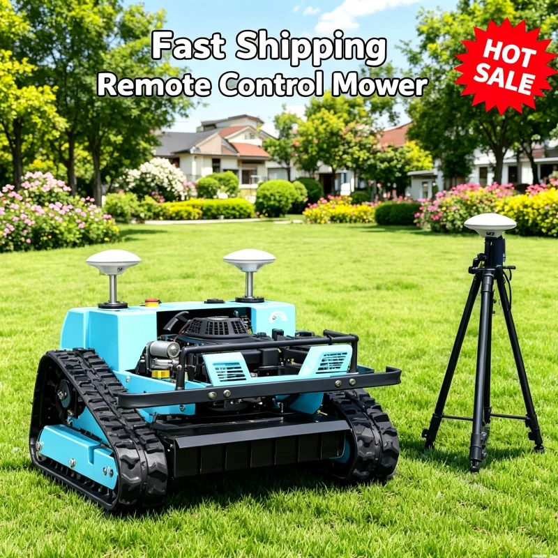 Customized Fast Shipment Remote Control Lawn Mower Cordless Lawn Mower Zero Turn Lawn Mower Sturdy Metal Frame For Heavy Load
