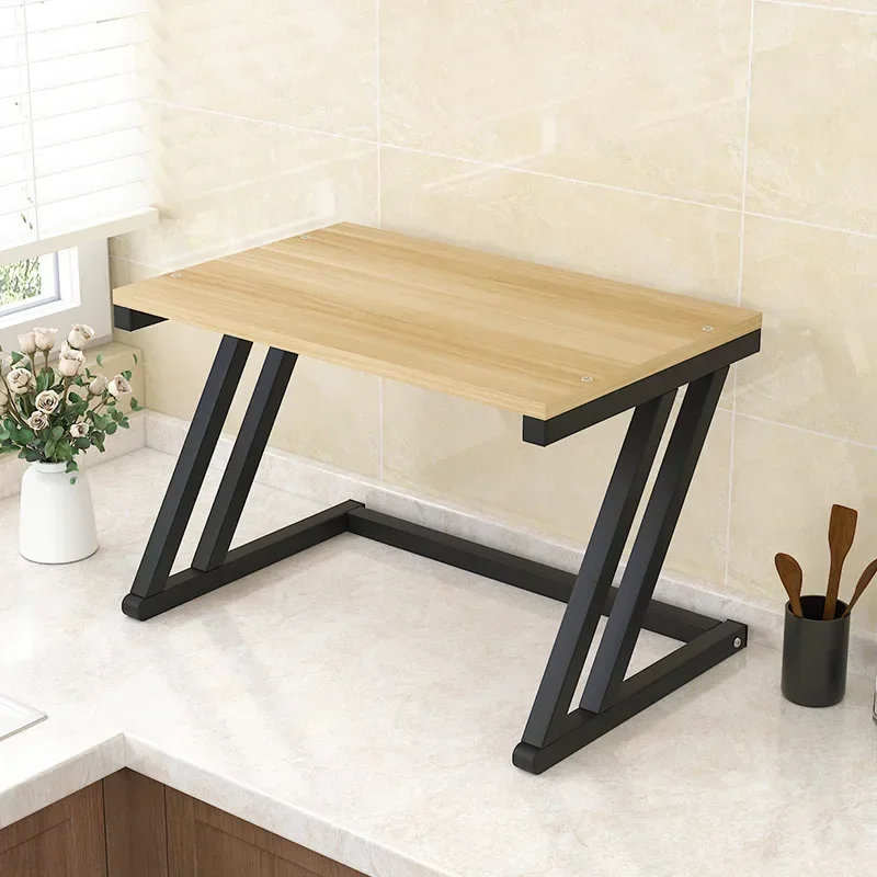 

Kitchen Shelf Household Provincial Space Save Storage Rack Seasoning Oven Rack with Hanging Hooks