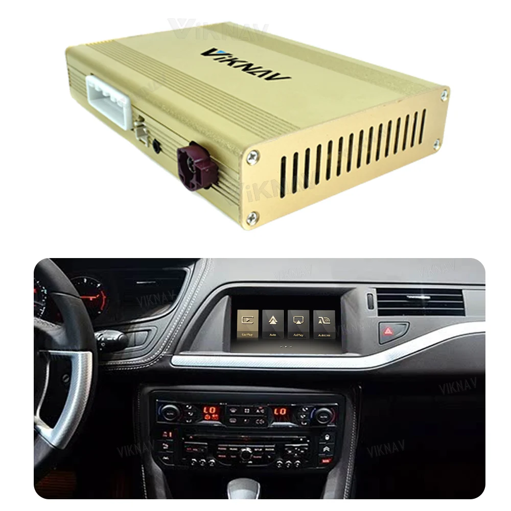 

Factory Hot Sale Linux Interface Box for C3 C4 C4L C5 2014-2016 Wireless CarPlay Android Auto Only Support Original Car