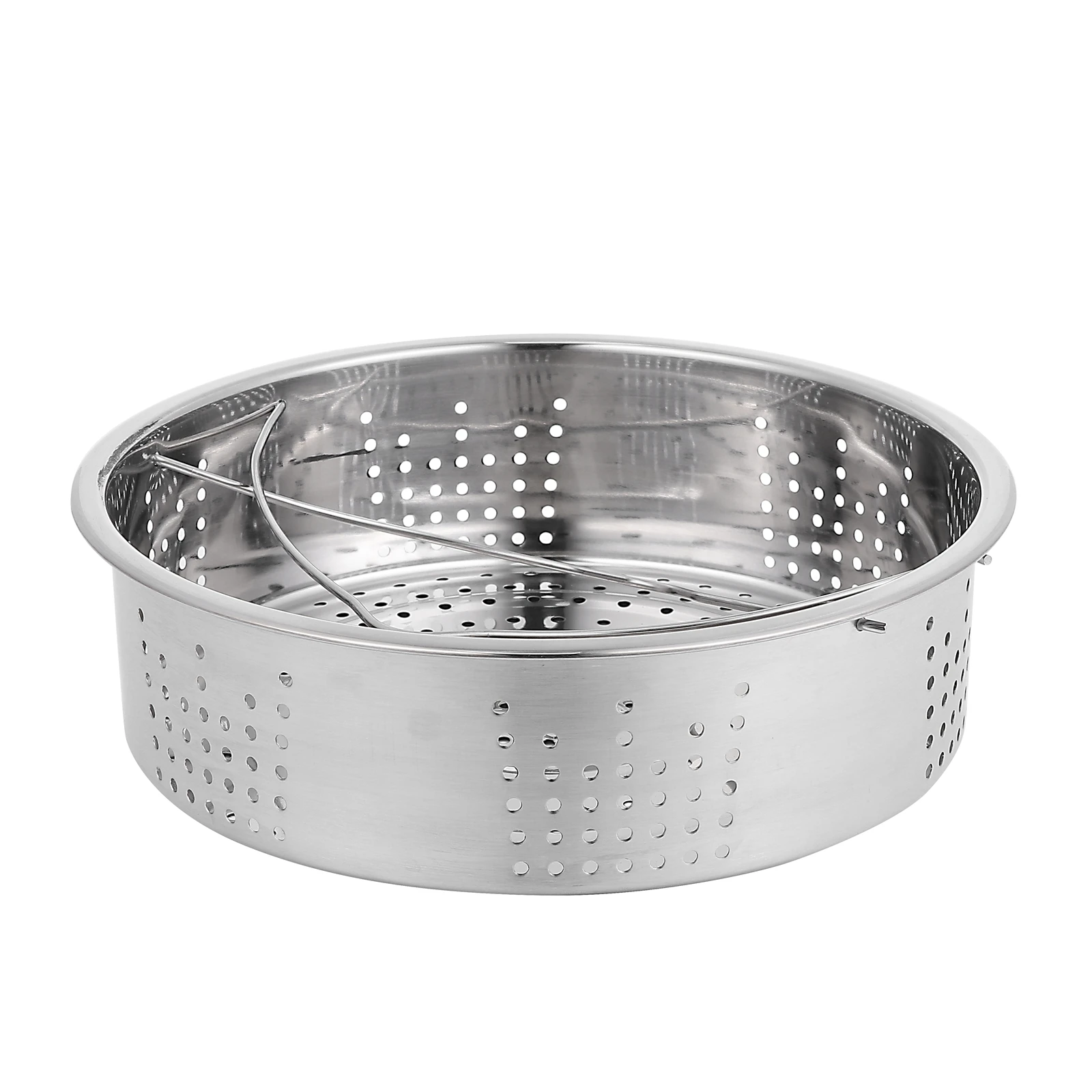 

Stainless Steel Steaming Rack Round Holes High Temp Resistant Food Steamer Kitchen Supplies Mesh Basket Steamer