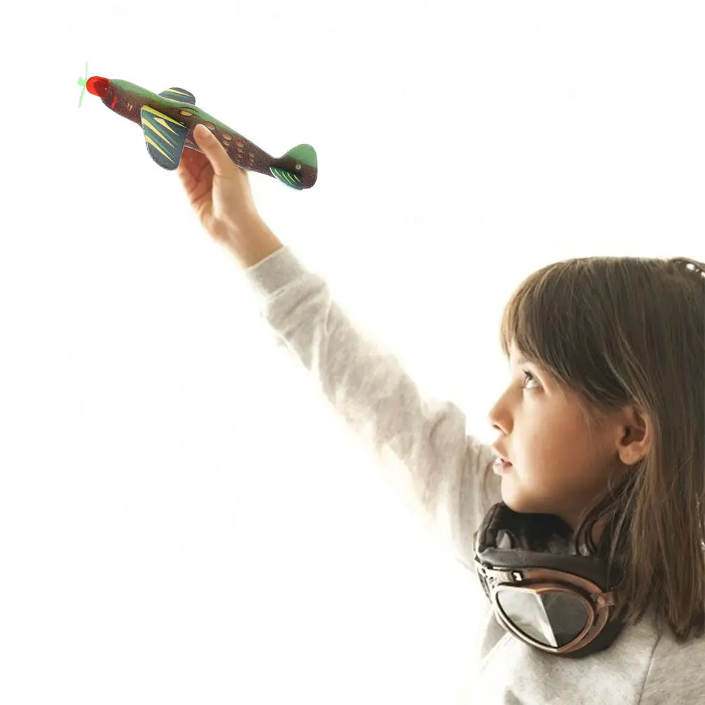 

20Pcs Foam Airplane Light Safe Indoor Outdoor Flying Plane for Kids Manual Throwing Glider Fun Educational Plaything
