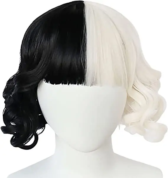 Costume de Cosplay de sorcière blanche Bla, ensemble complet loween 0 dalmatiens Cruella, vêtements de spectacle sur scène ethniques traditionnels pour femmes