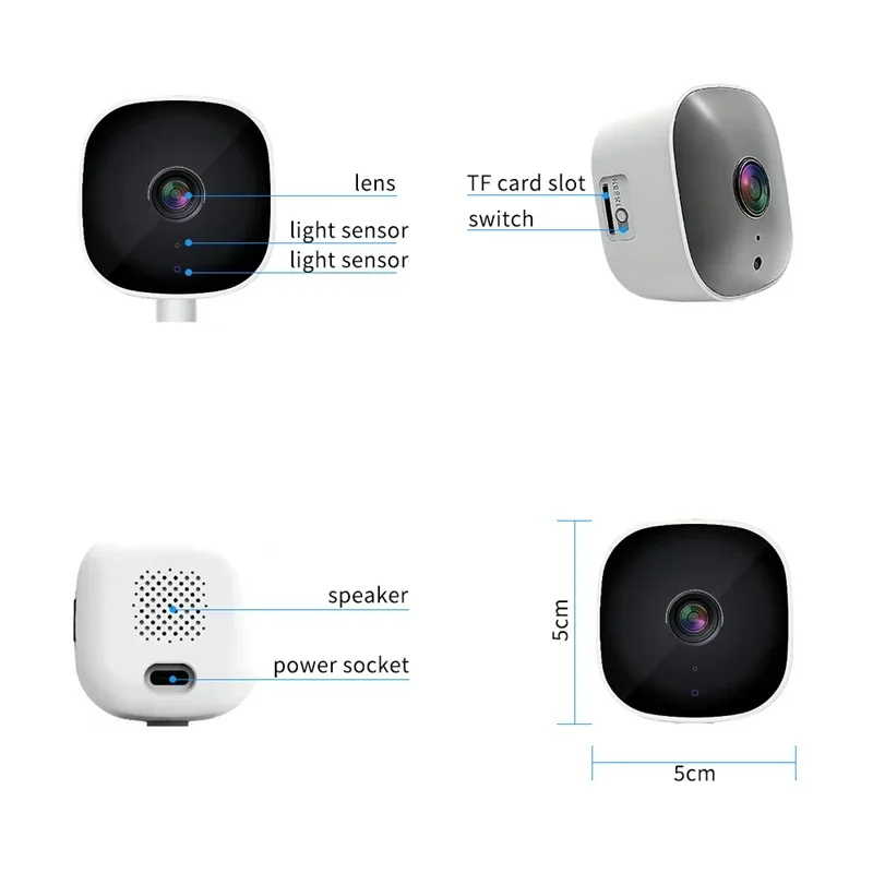 Neue 2,4/5GHz WLAN-Fensterkamera 1080 HD 3MP Vollfarbige Nachtsicht Innen-Sicherheits-Mini-Klebe-Fensterüberwachungskamera – Detail 11