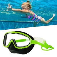 Large Frame Kids Swimming Goggles Anti-fog with Glasses Case Kids Diving Eyewear Leak Proof Waterproof Kids Water Racing Glasses