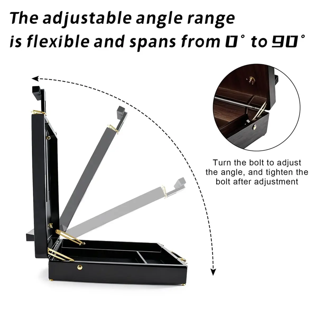 618 Mega Sale Adjustable Tabletop Art Easel, Portable Beechwood Drawing Easel with Storage Compartment for Artists & Beginners