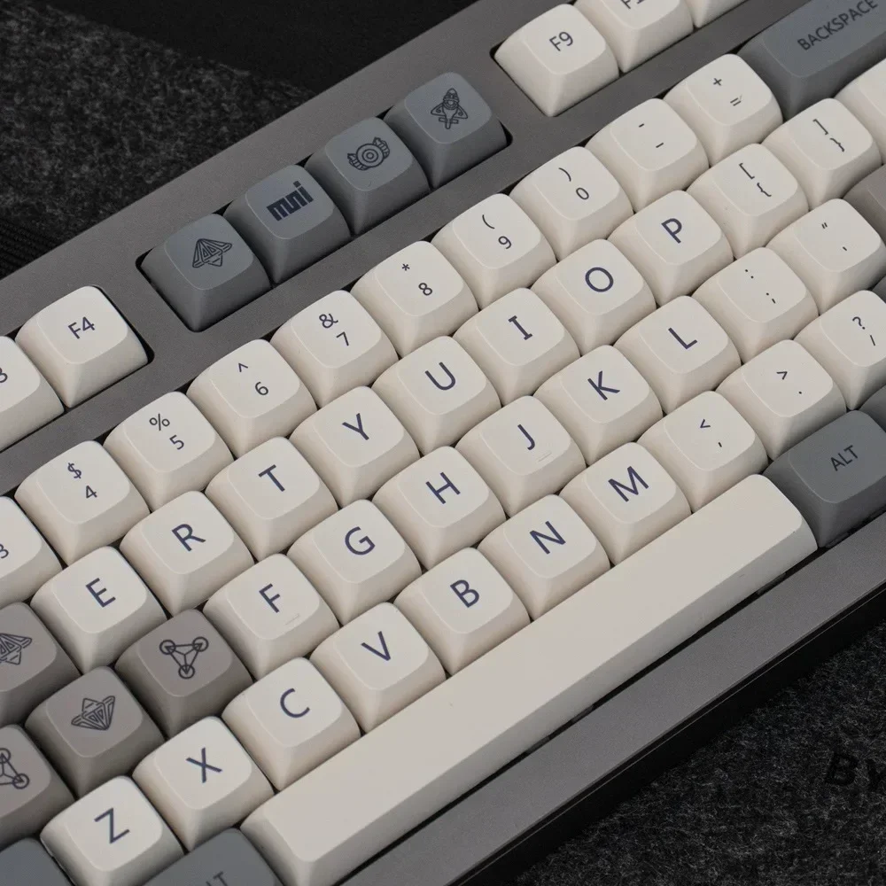 Imagem -02 - Pbt Keycaps Russo Coreano Inglês Japonês Qishi Dye Sub Keycap para Gmk67 Teclado Mecânico Retro Key Caps