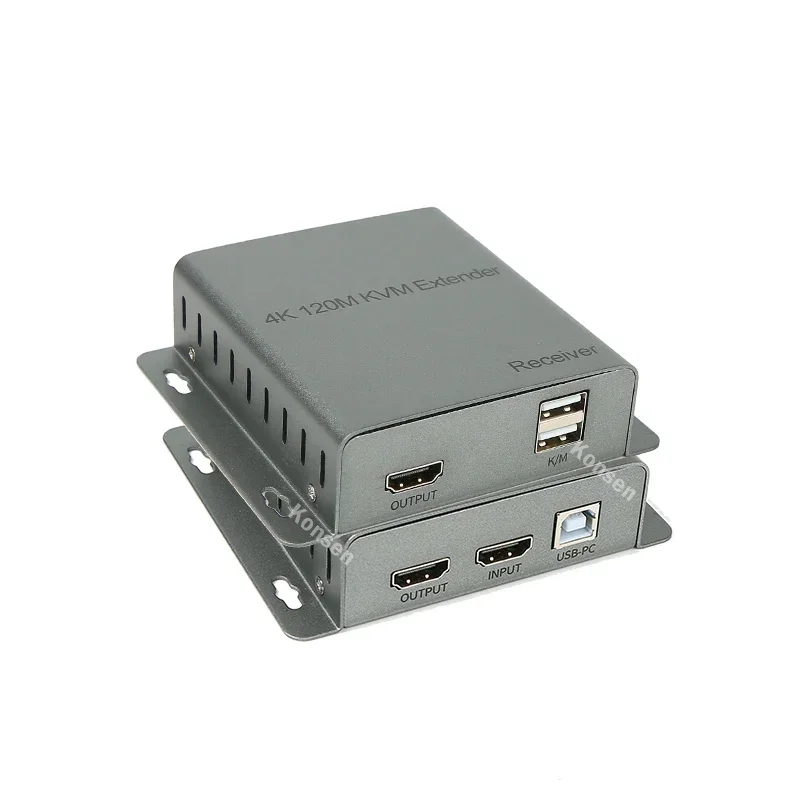 

4K@30Hz HDMI KVM Extender over Rj45 Cat5e/6 Cable 1080P 60M HDMI KVM USB Extender Support Mouse Keyboard Control for PC NVR TV
