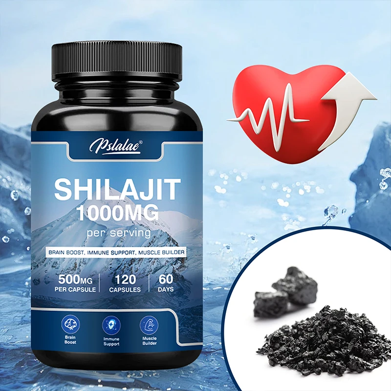 Shilajit 1000mg - Minerali ad alto tracce e acido fulvico - per migliorare la resistenza, la concentrazione, la memoria e la salute immunitaria