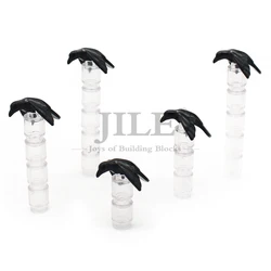MOC 13665 Plume Bird Crow Building Blocks Bricks DIY Minifigure Animal Zoo Compatible with Forest Scene Accessories Toys