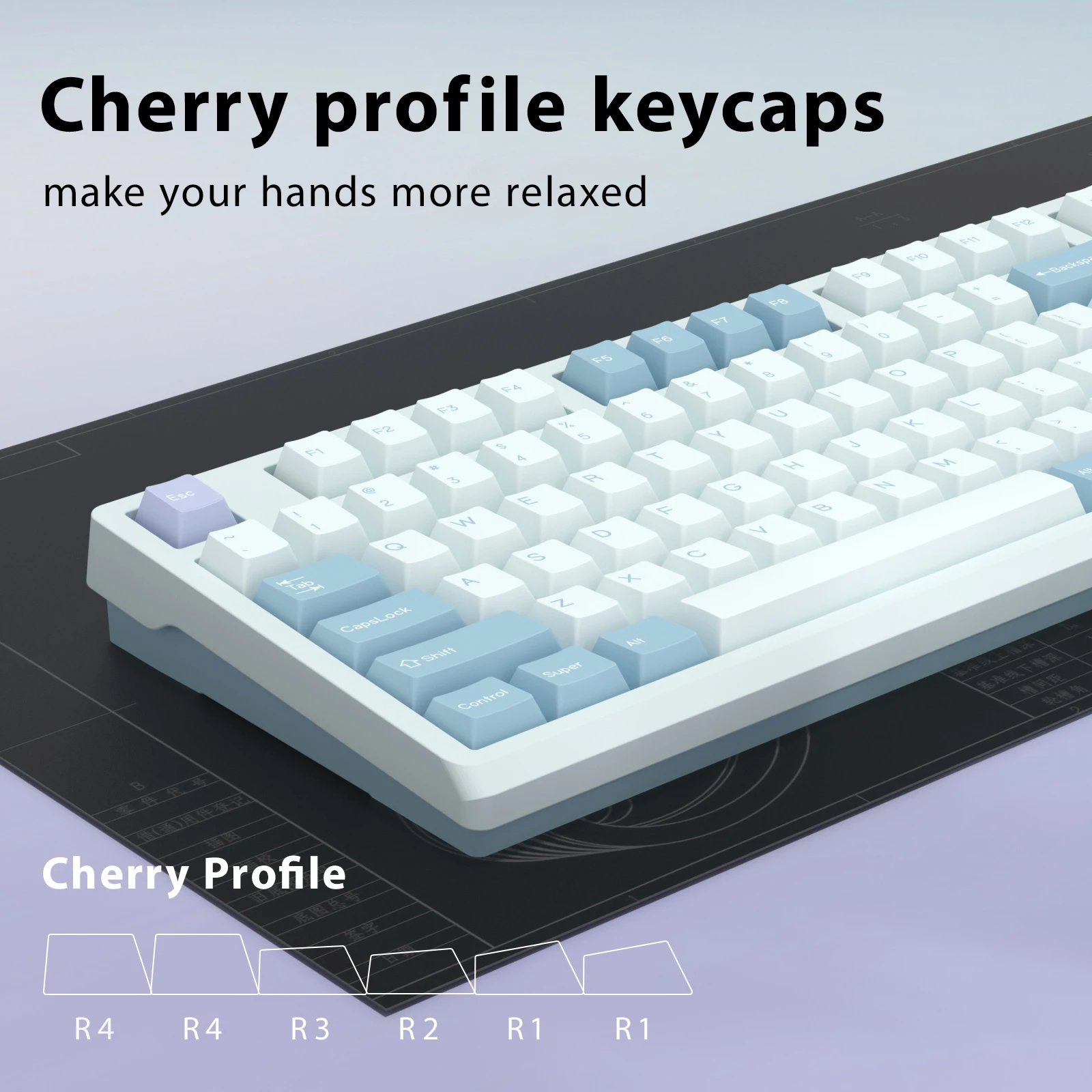 Imagem -03 - Kbdiy-gmk Ilusão Keycap Perfil Cereja Double Shot Pbt Iso Gamer Kit Teclado Mecânico Ponto de Jogo Retro